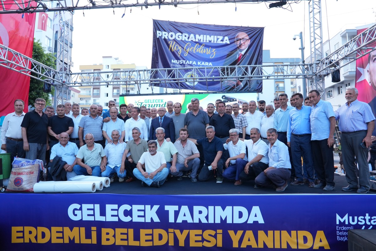 Erdemli’de Üreticiye Güçlü Destek