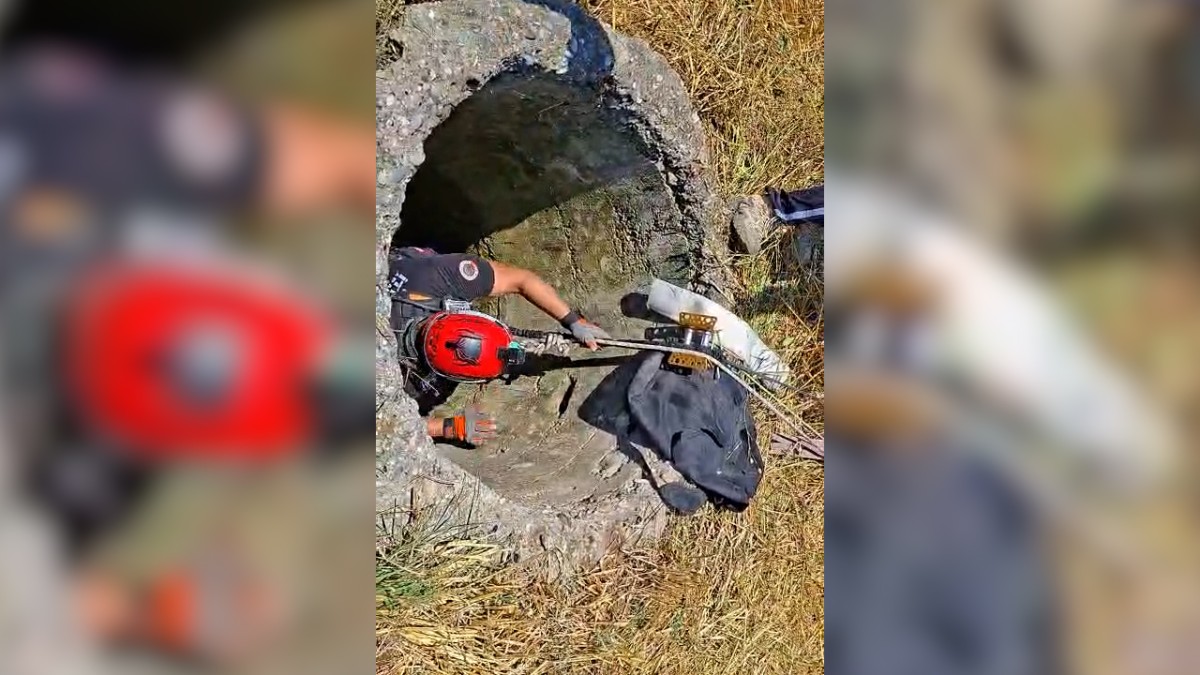 Mersin Büyükşehir İtfaiyesi’nden Kuyudan Keçi Kurtarma Operasyonu