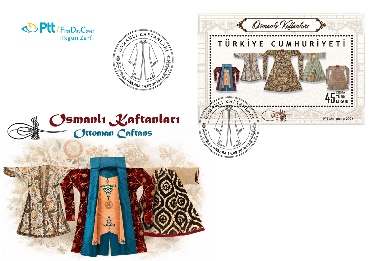 PTT’den “Osmanlı Kaftanları” Konulu Anma Pulu  Ve İlkgün Zarfı