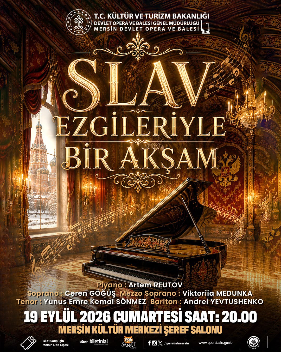 Slav Ezgileriyle Mersin’de Büyüleyici Bir Akşam